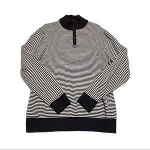 Banana Republic Factory Striped Quarter-Zip